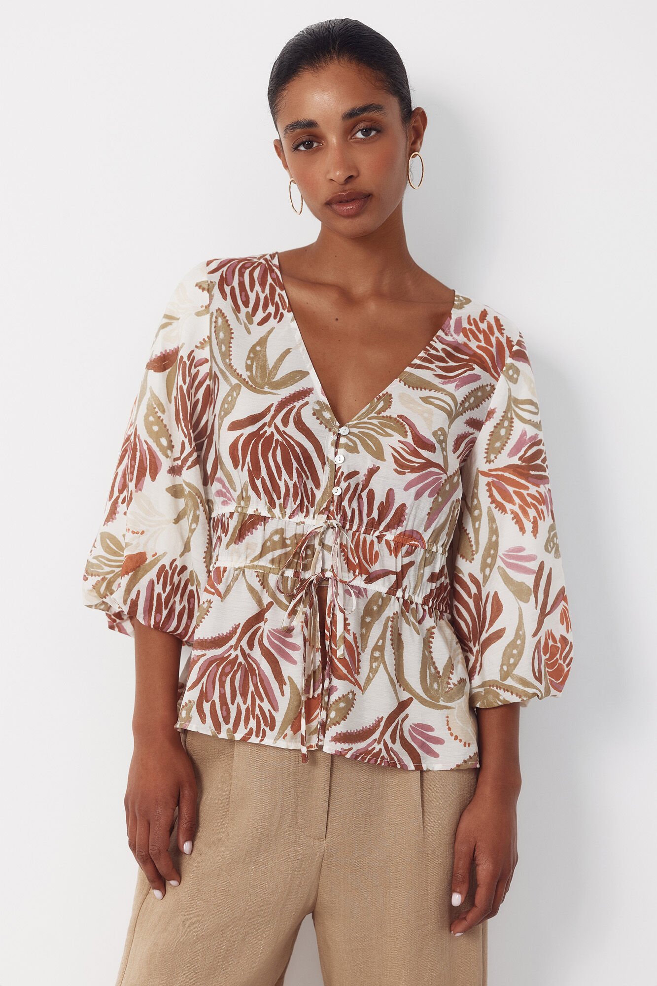 Cortefiel Printed blouse
