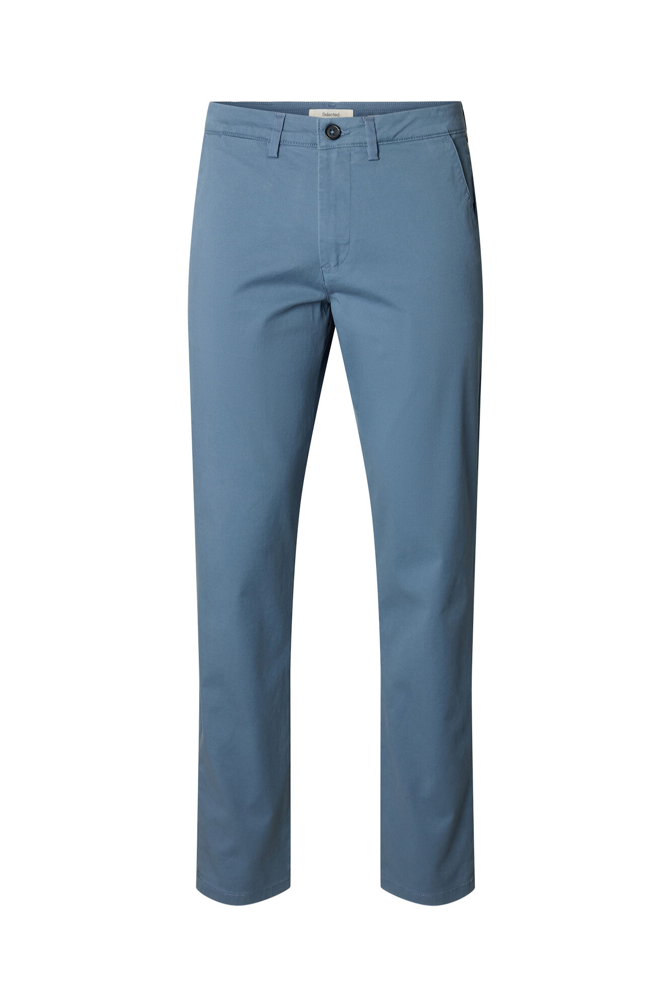 Selected Cal&ccedil;as chino para homem slim fit Cinzento