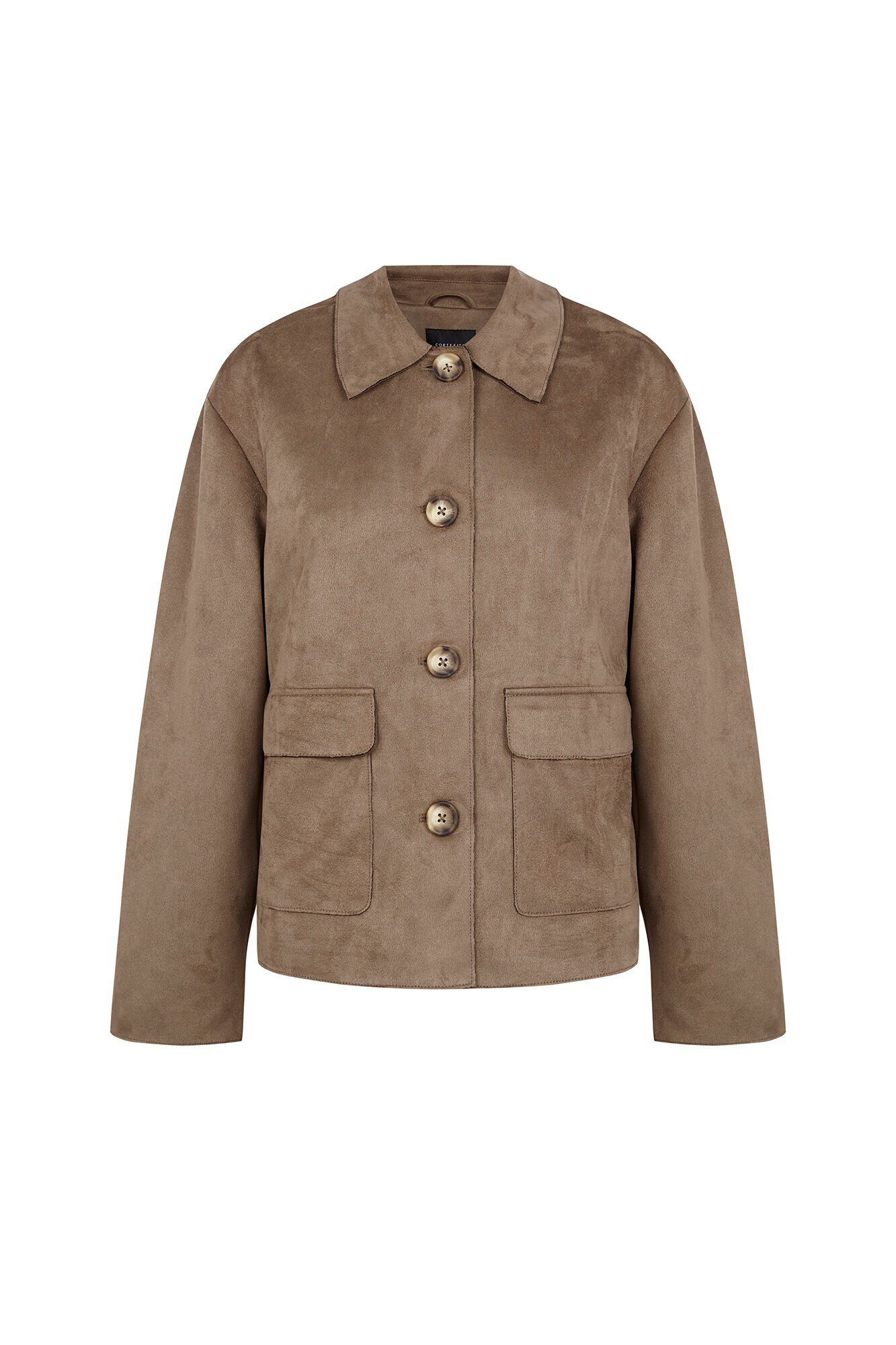 Cortefiel Chaqueta tejido efecto ante Kaki