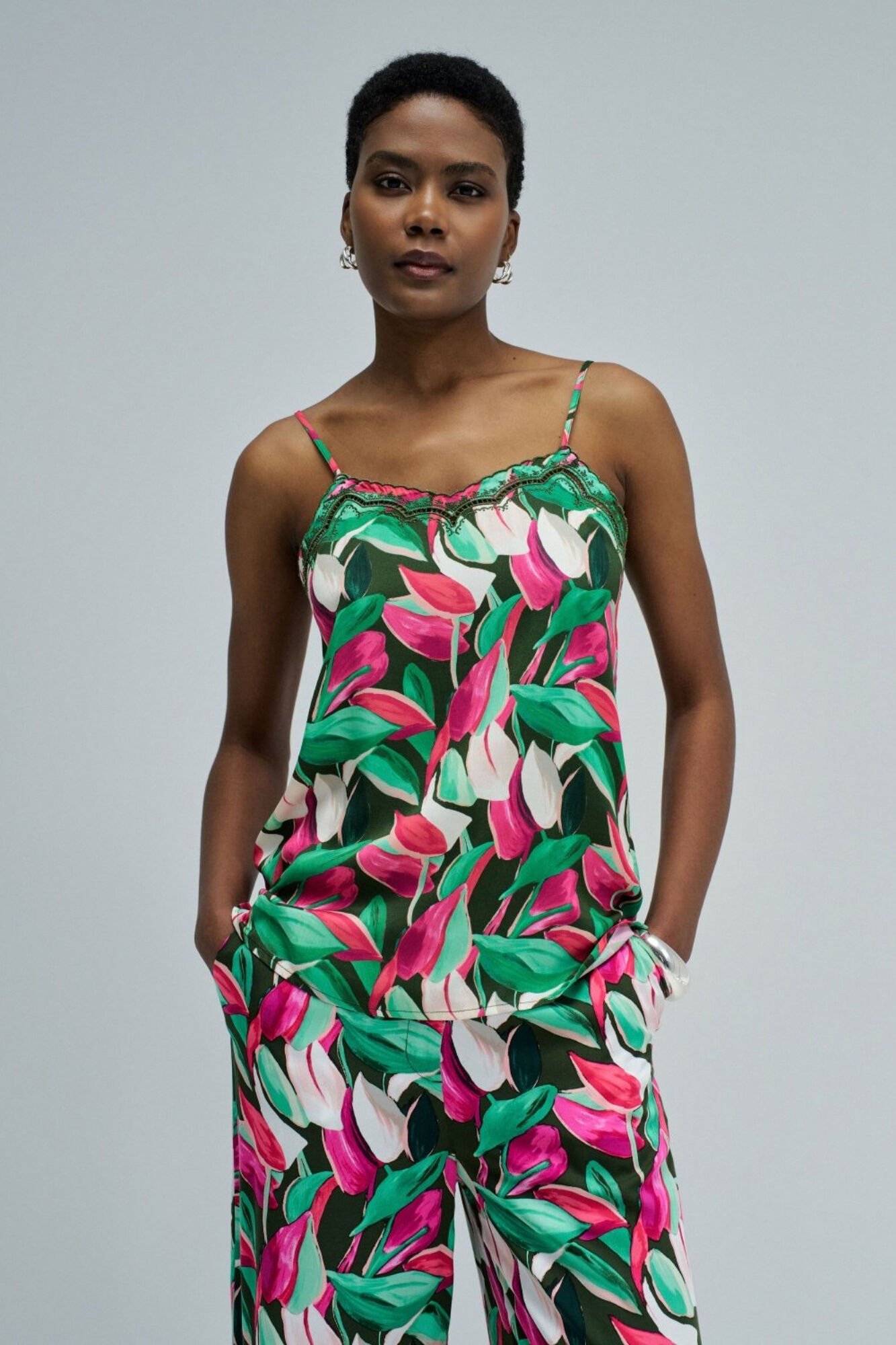 Salsa Jeans Floral print top Pink