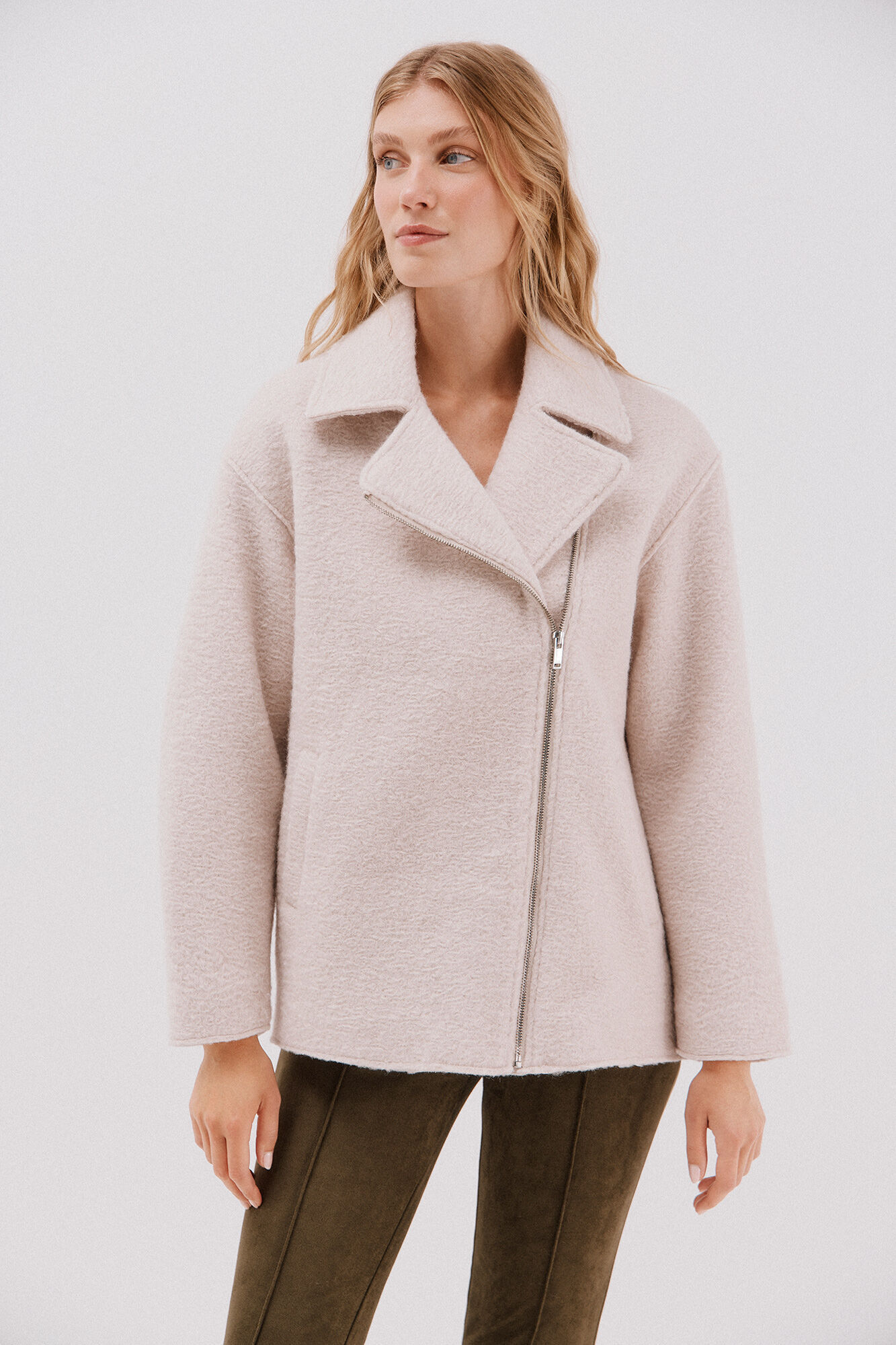 Cortefiel Sobretudo curto estilo biker