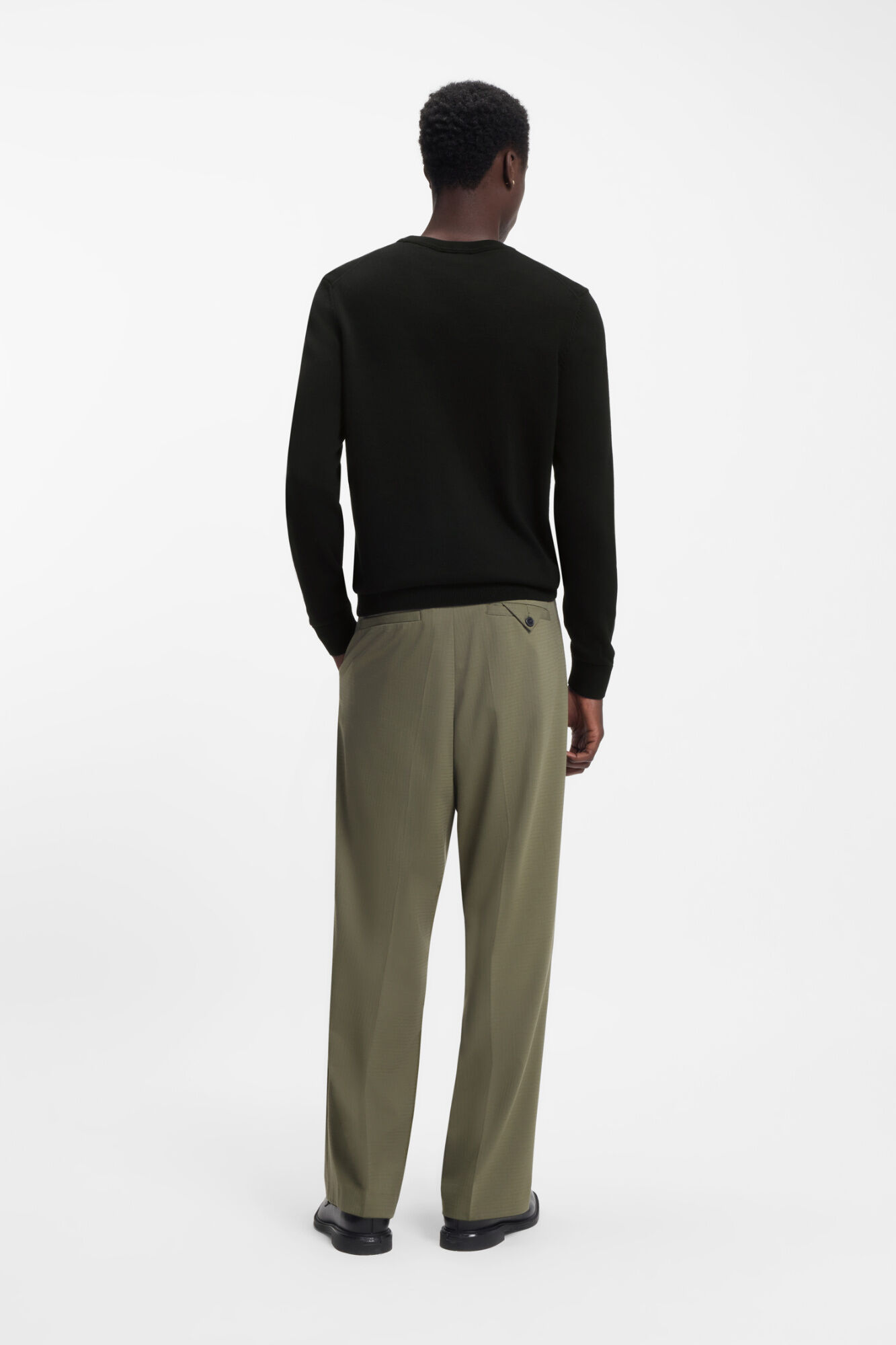 HUGO Round neck jumper Black