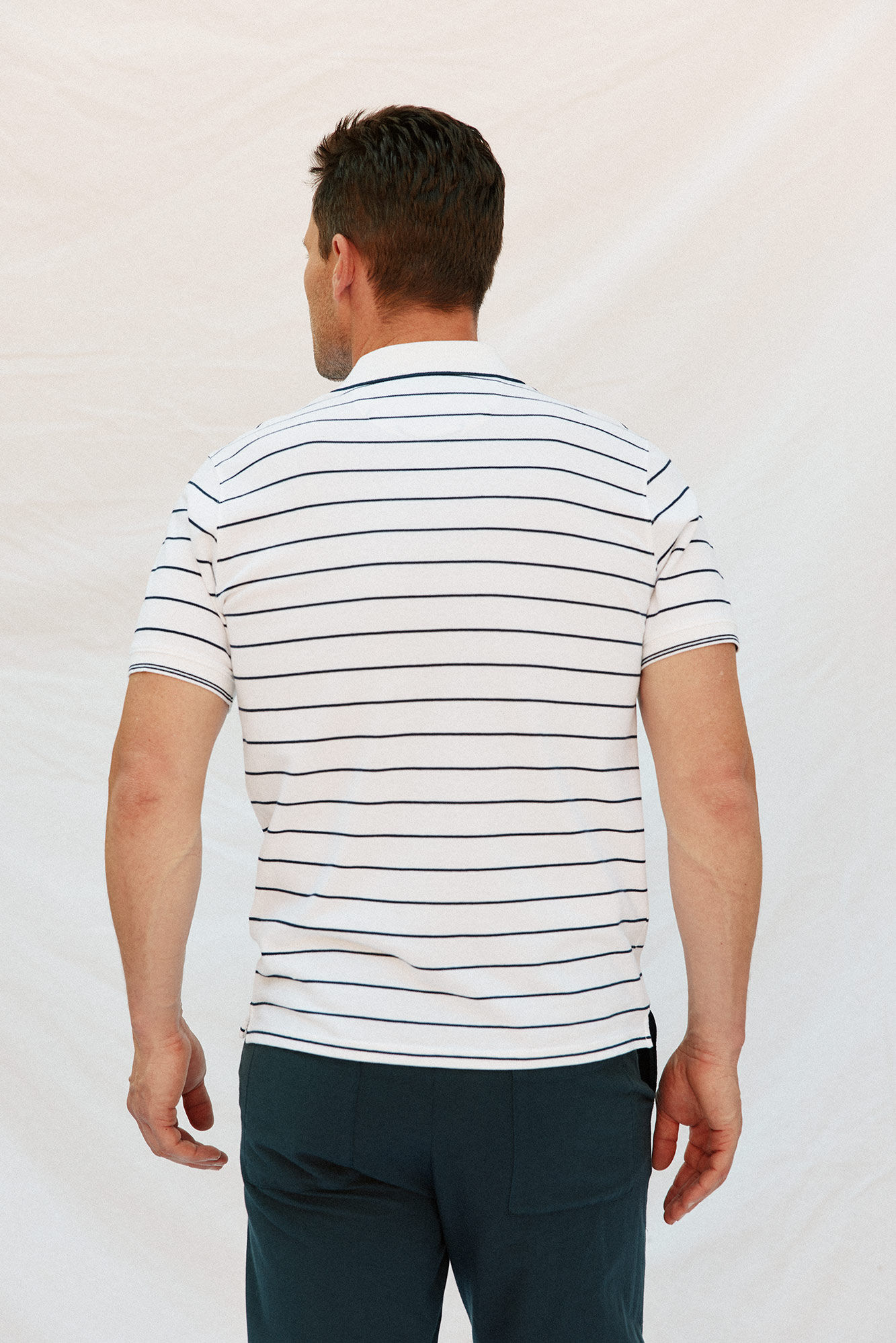 Cortefiel Polo &agrave;s riscas Branco