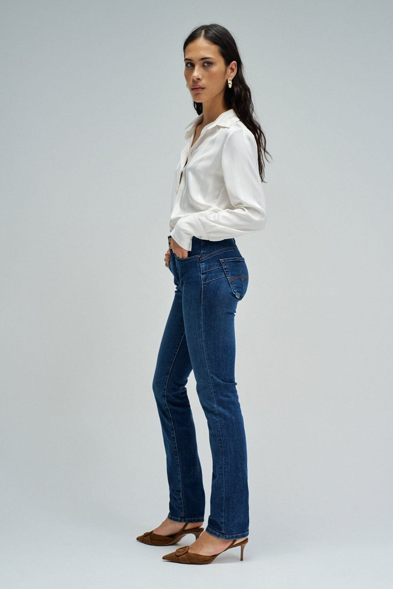 Salsa Jeans Jeans secret slim b&aacute;sicos Azul