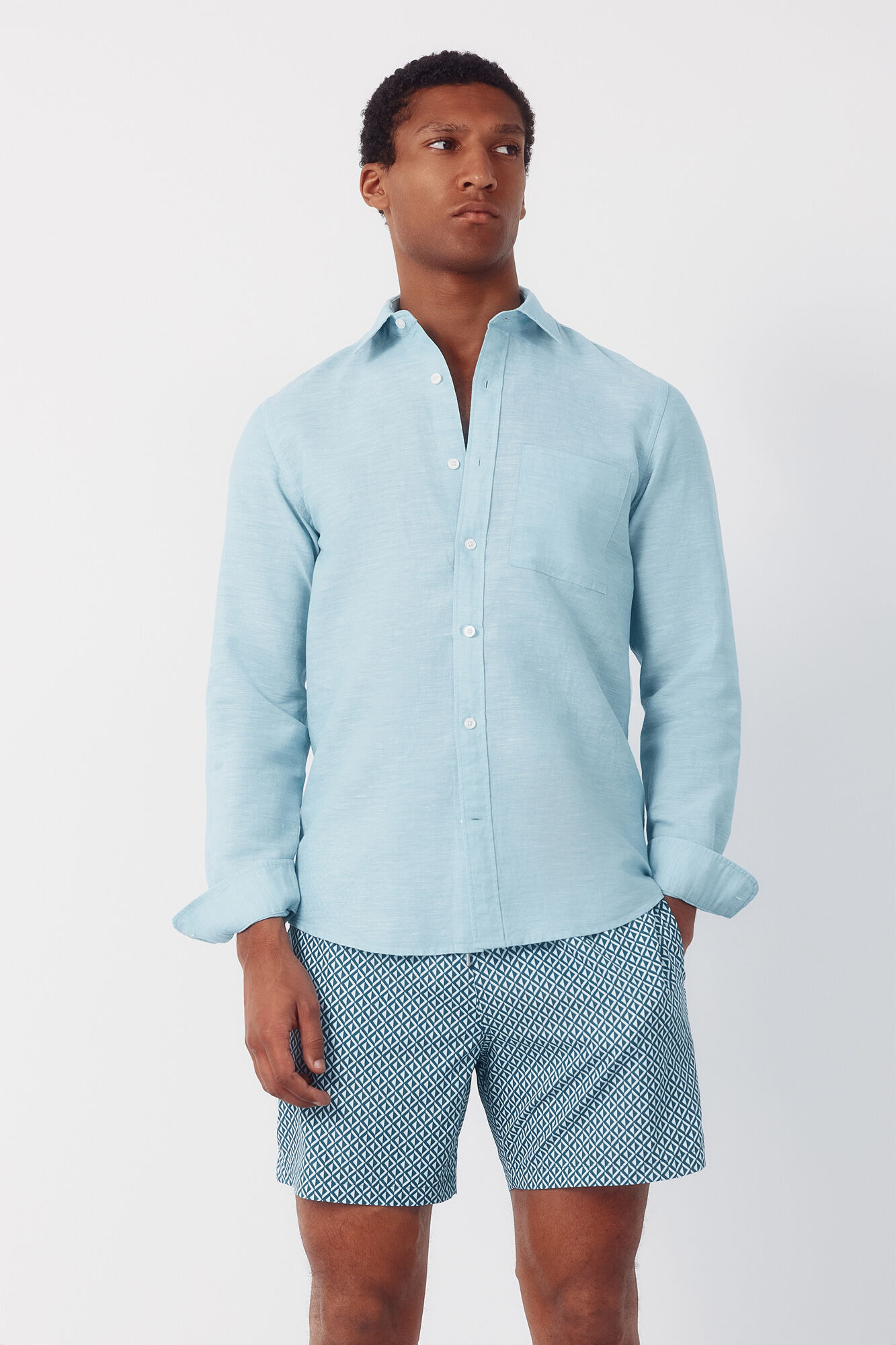 Cortefiel Diamond print swimwear Turquoise