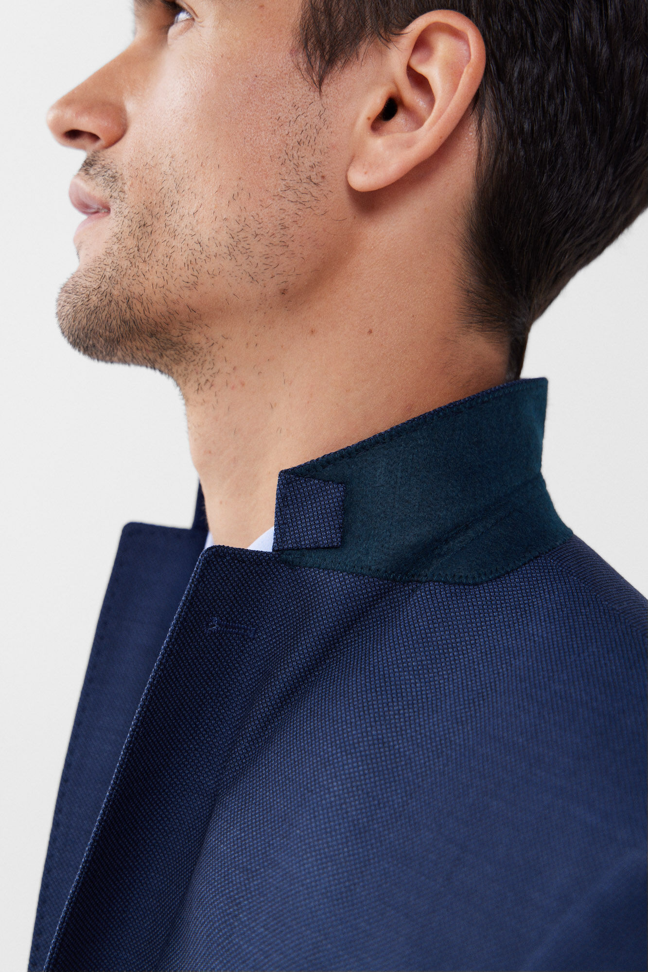 Cortefiel Coolmax&reg; birdseye weave blazer Blue