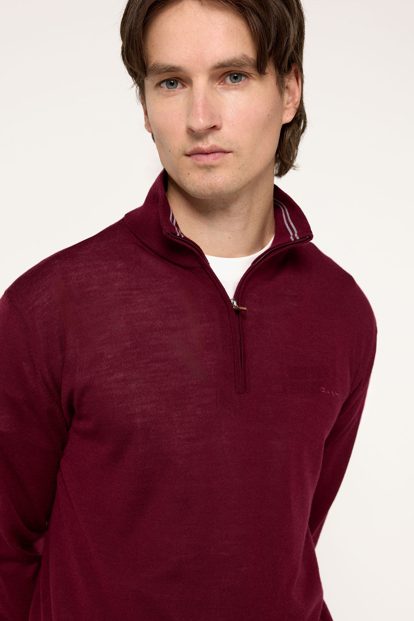 Gant Jersey lana merino Granate