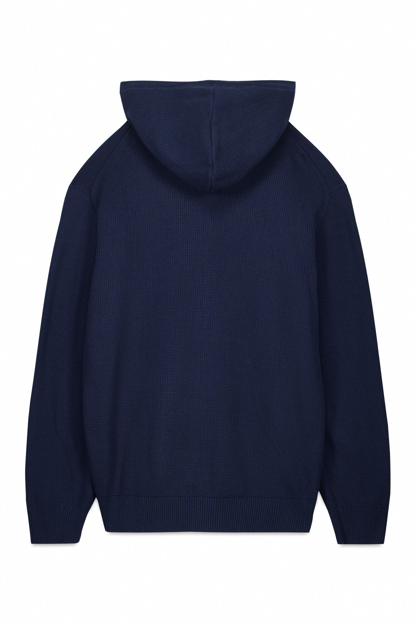 OOTO Cardigan com capuz e fecho-&eacute;clair Azul