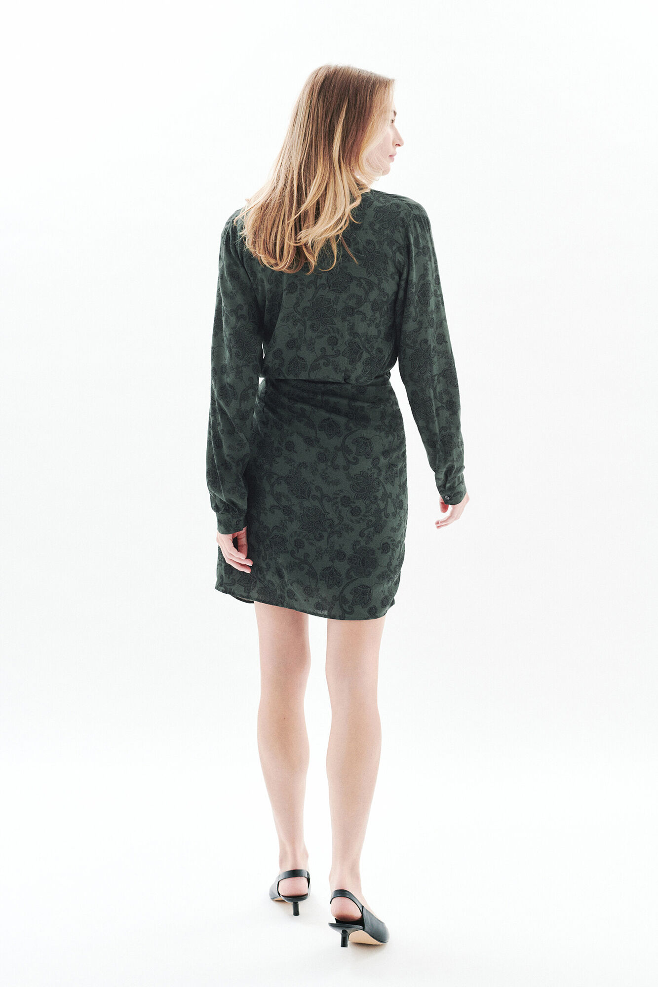 Caroll Vestido 100% viscose Verde