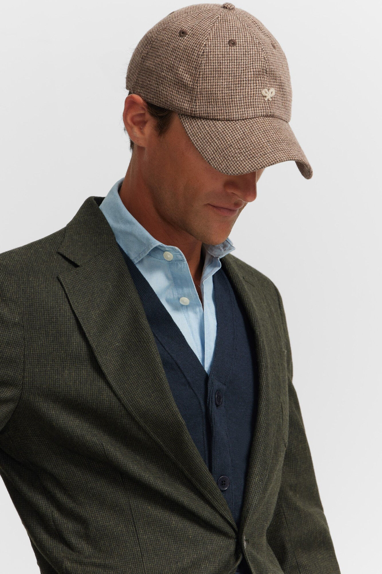 Silbon Houndstooth blazer Green