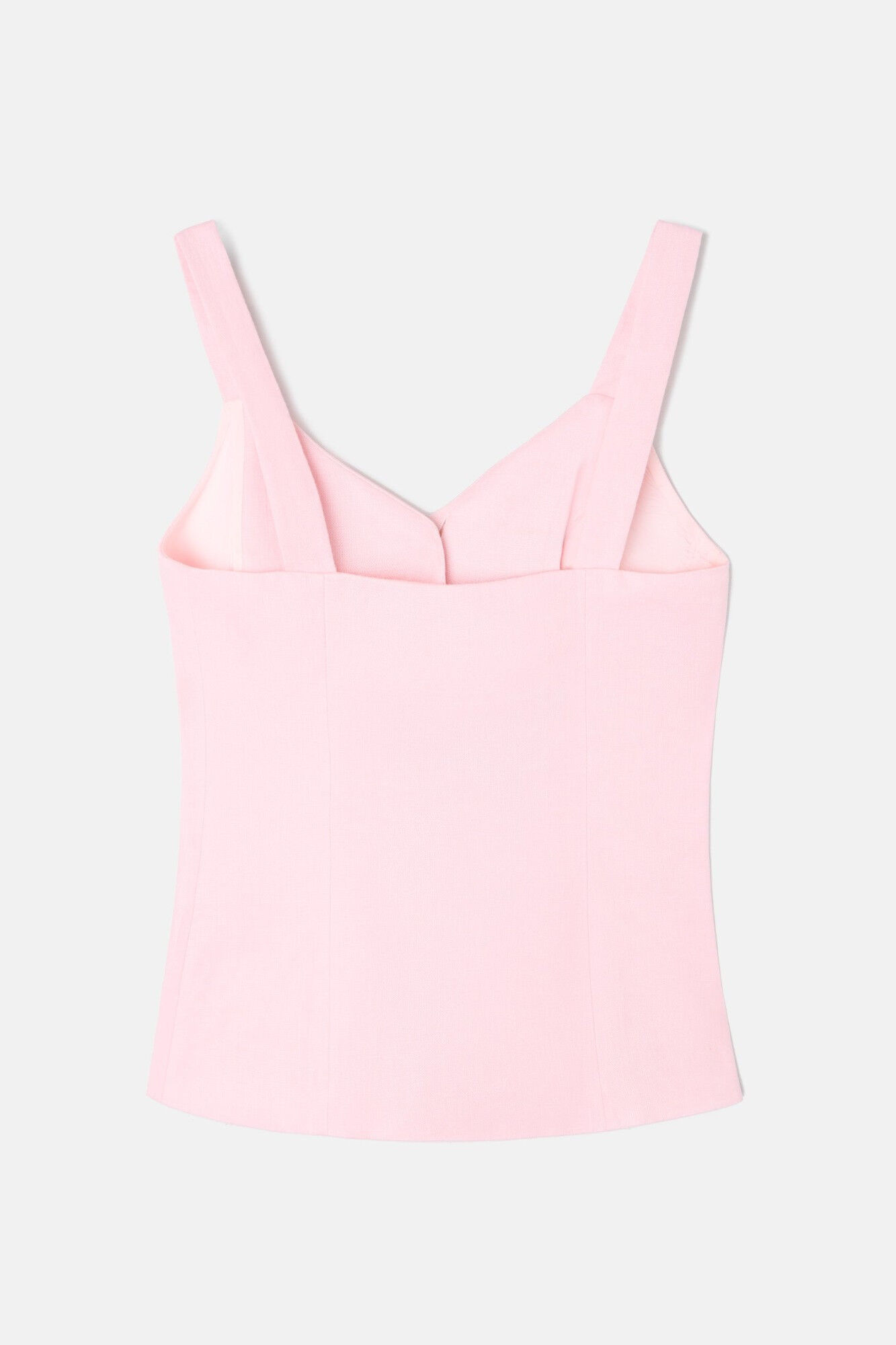 Silbon Colete de linho com bot&otilde;es Subiu