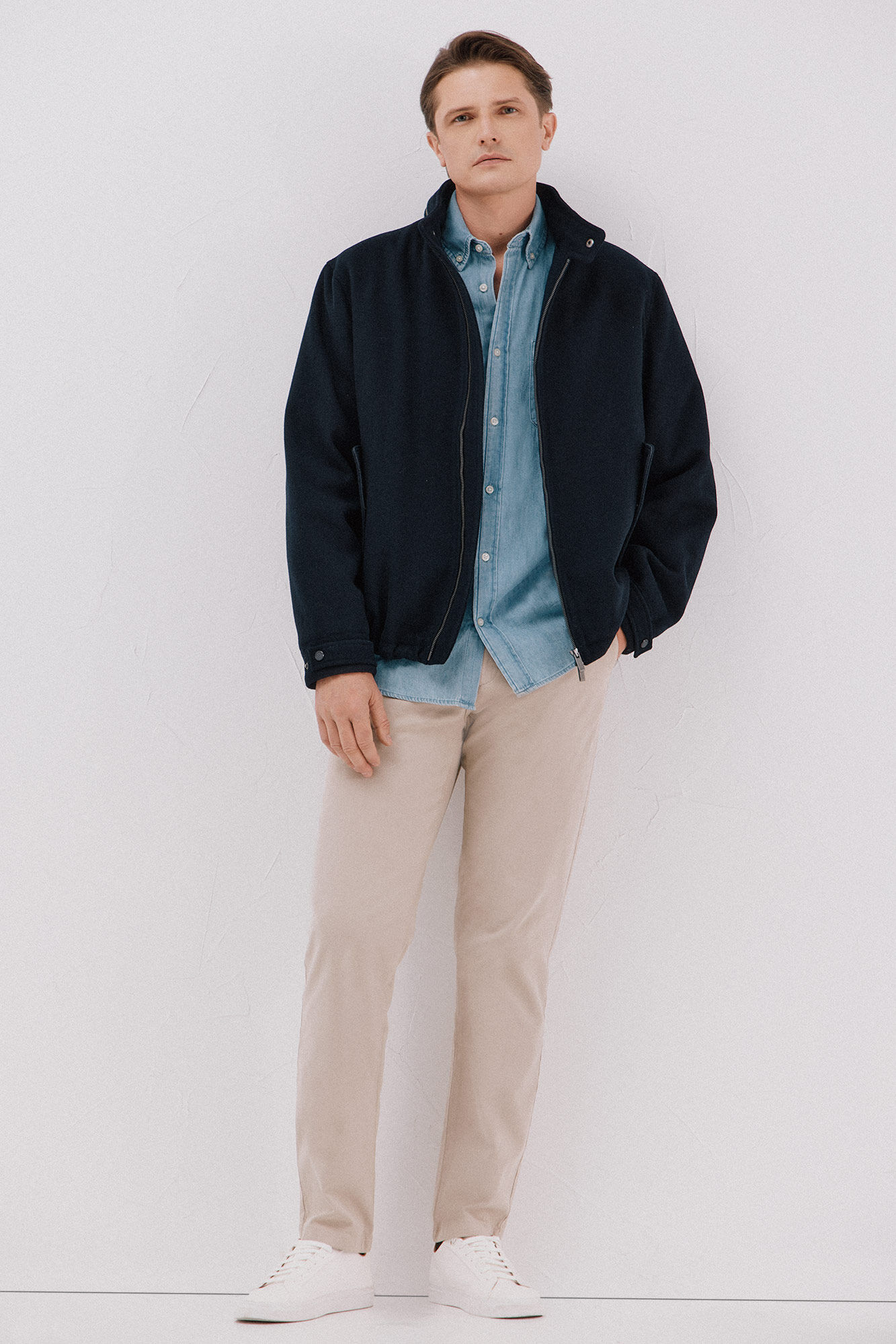 Cortefiel Camisa de ganga