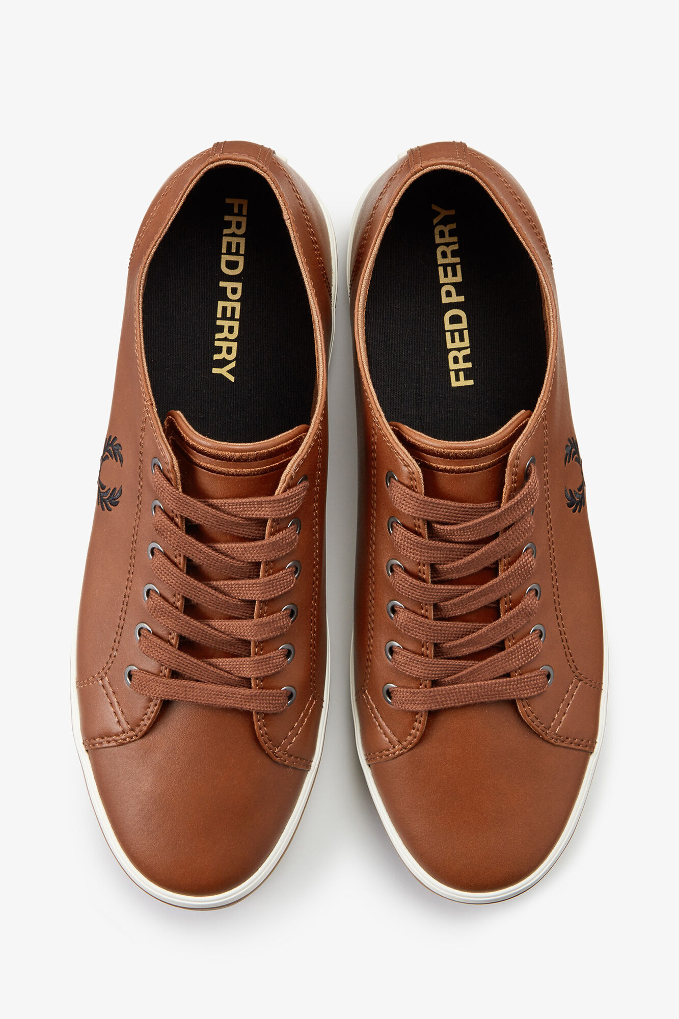 Fred Perry Kingston leather trainer Brown