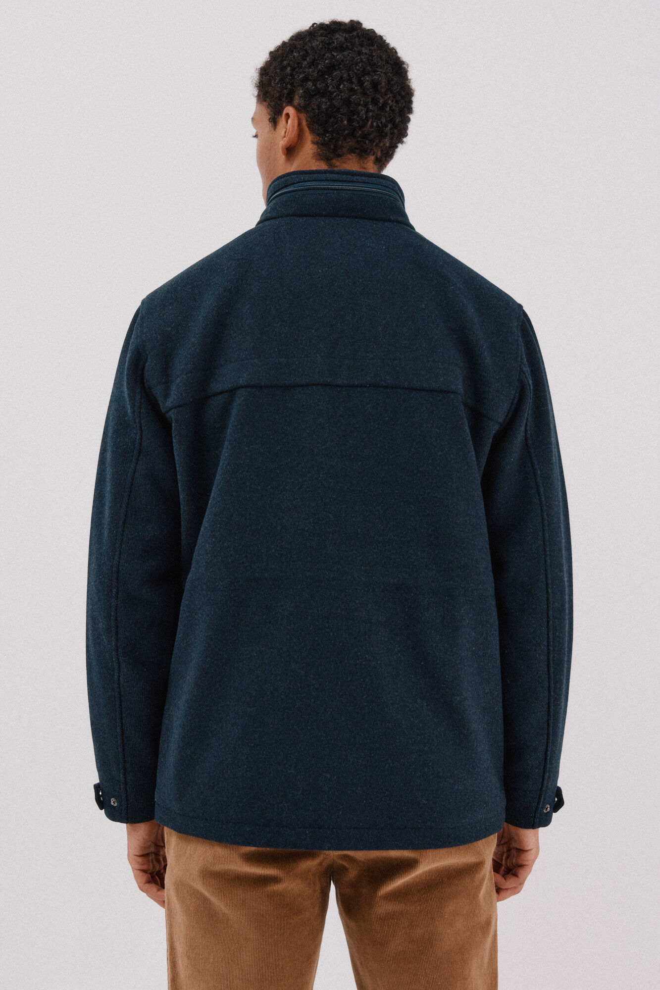 Cortefiel Abrigo vistas desmontables Azul marino