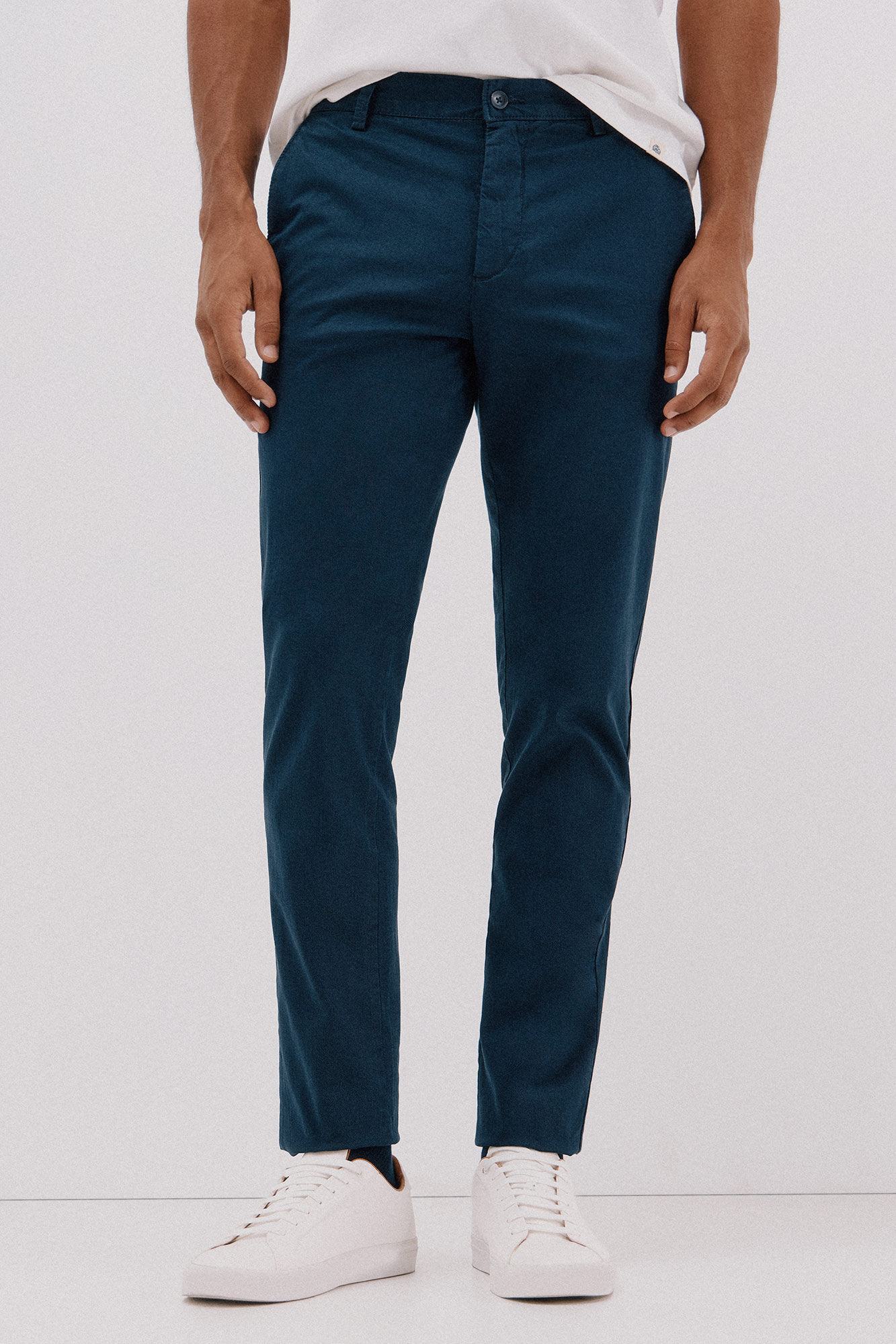Cortefiel Slim-fit print chinos pants