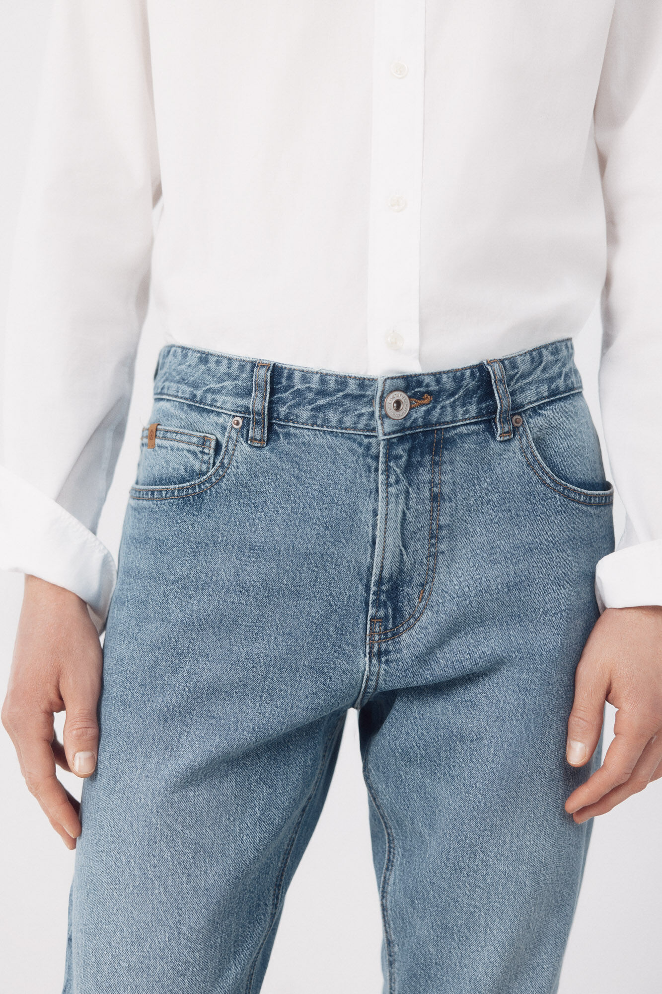 Cortefiel Slim fit jeans Blue