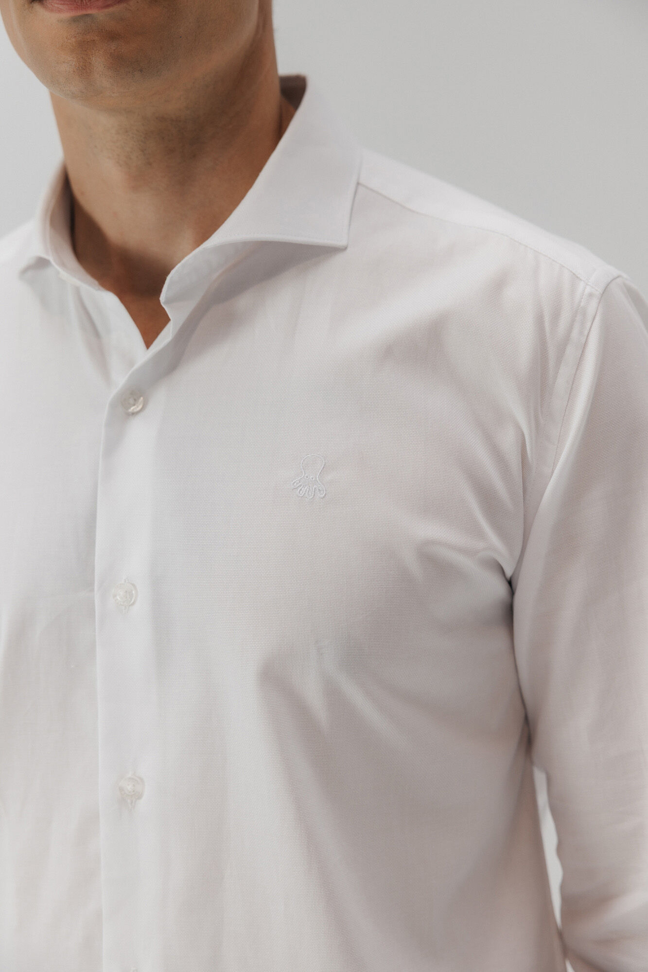 elPulpo Camisa social Royal Oxford Branco
