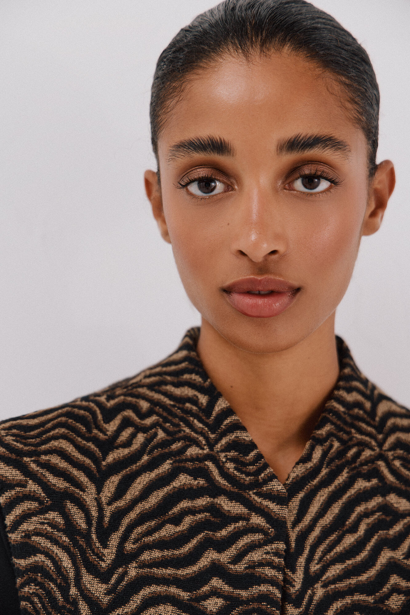 Cortefiel Animal print fabric vest Multicolour