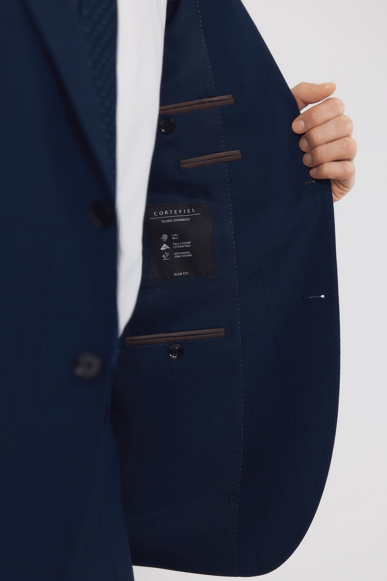 Cortefiel Americana Dynamic Azul Xadrez Azul