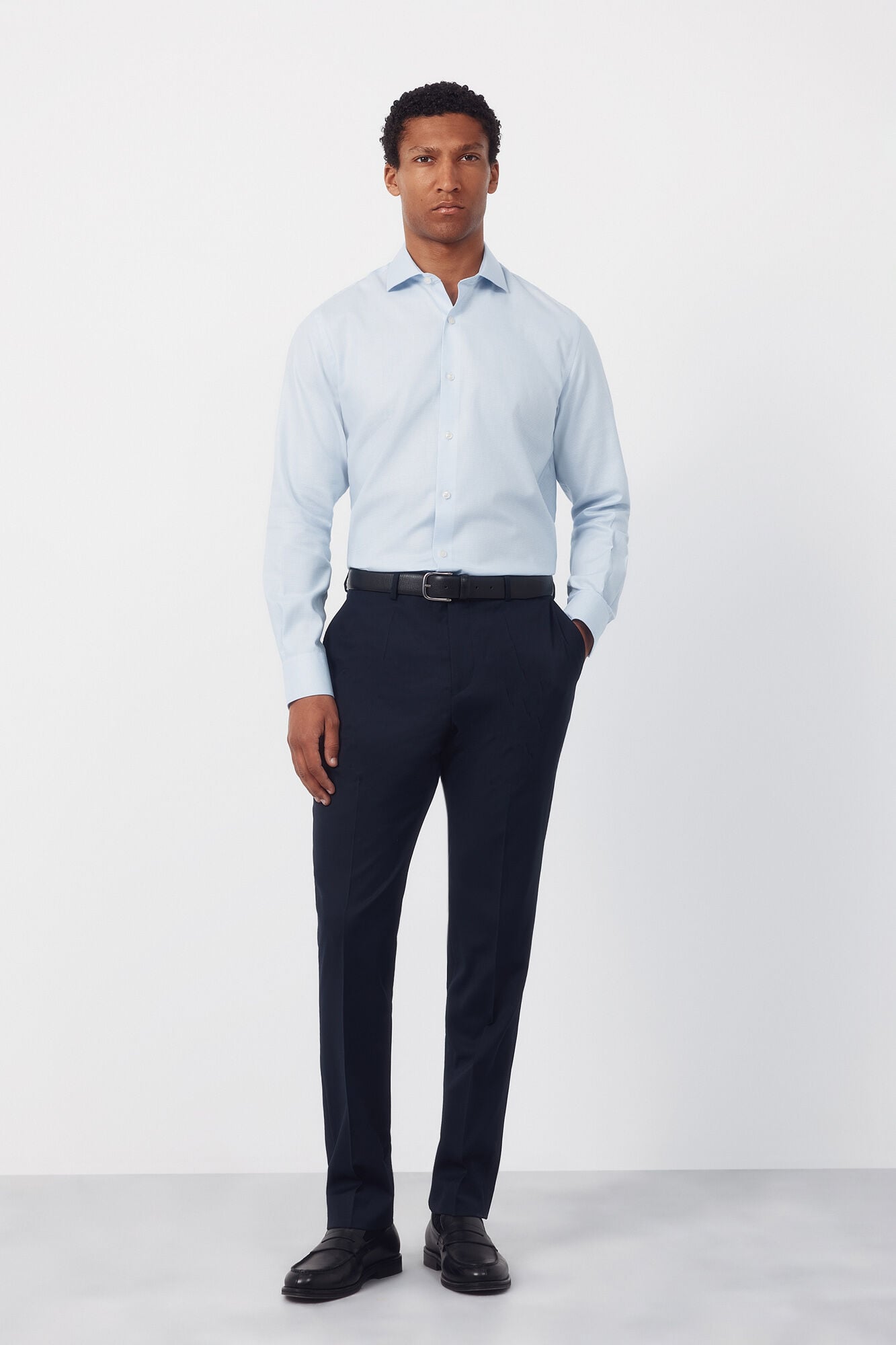 Cortefiel Camisa vestir otom&aacute;n slim fit f&aacute;cil plancha