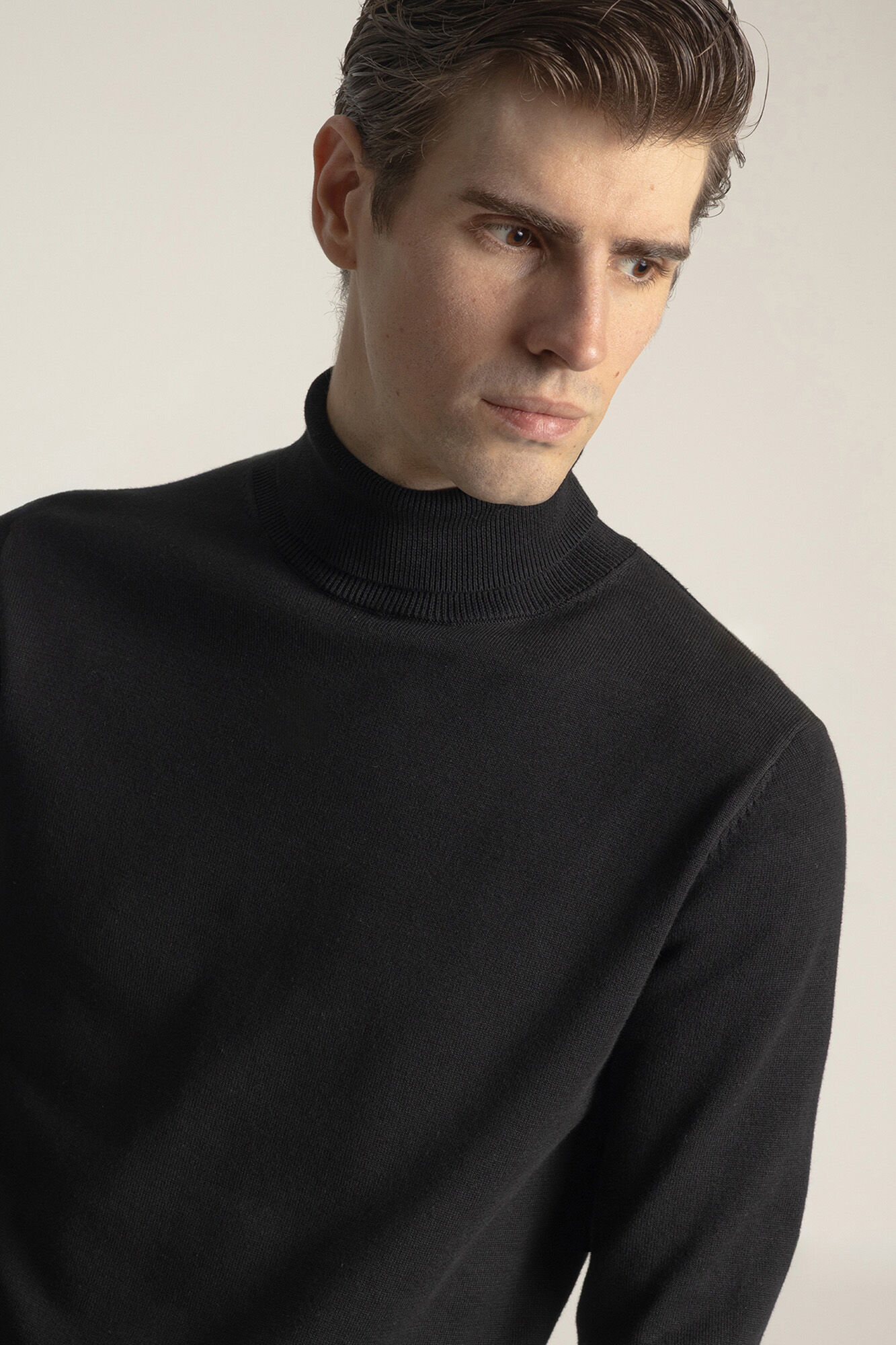 PuroEGO Camisola gola alta algod&atilde;o