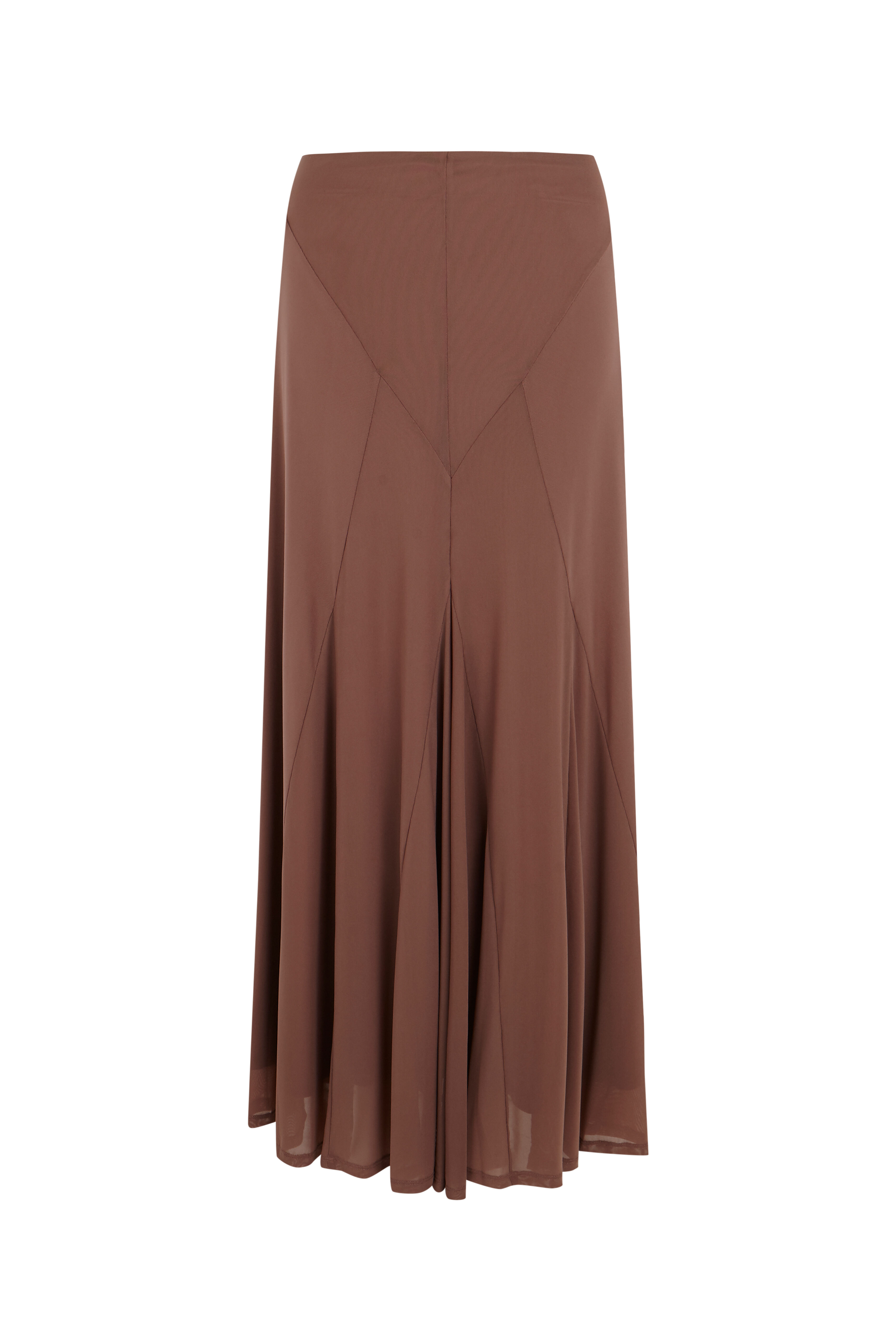 Slowlove Falda de tul el&aacute;stico Marr&oacute;n oscuro