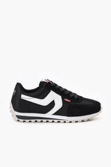 Cortefiel Stryder Red Tab S trainers Black