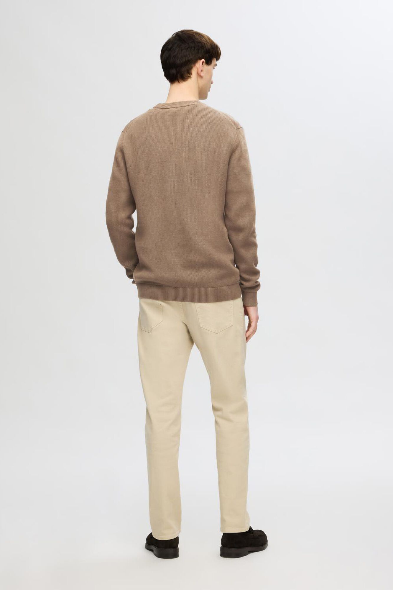 Selected Camisola em estrutura 100% algod&atilde;o org&acirc;nico