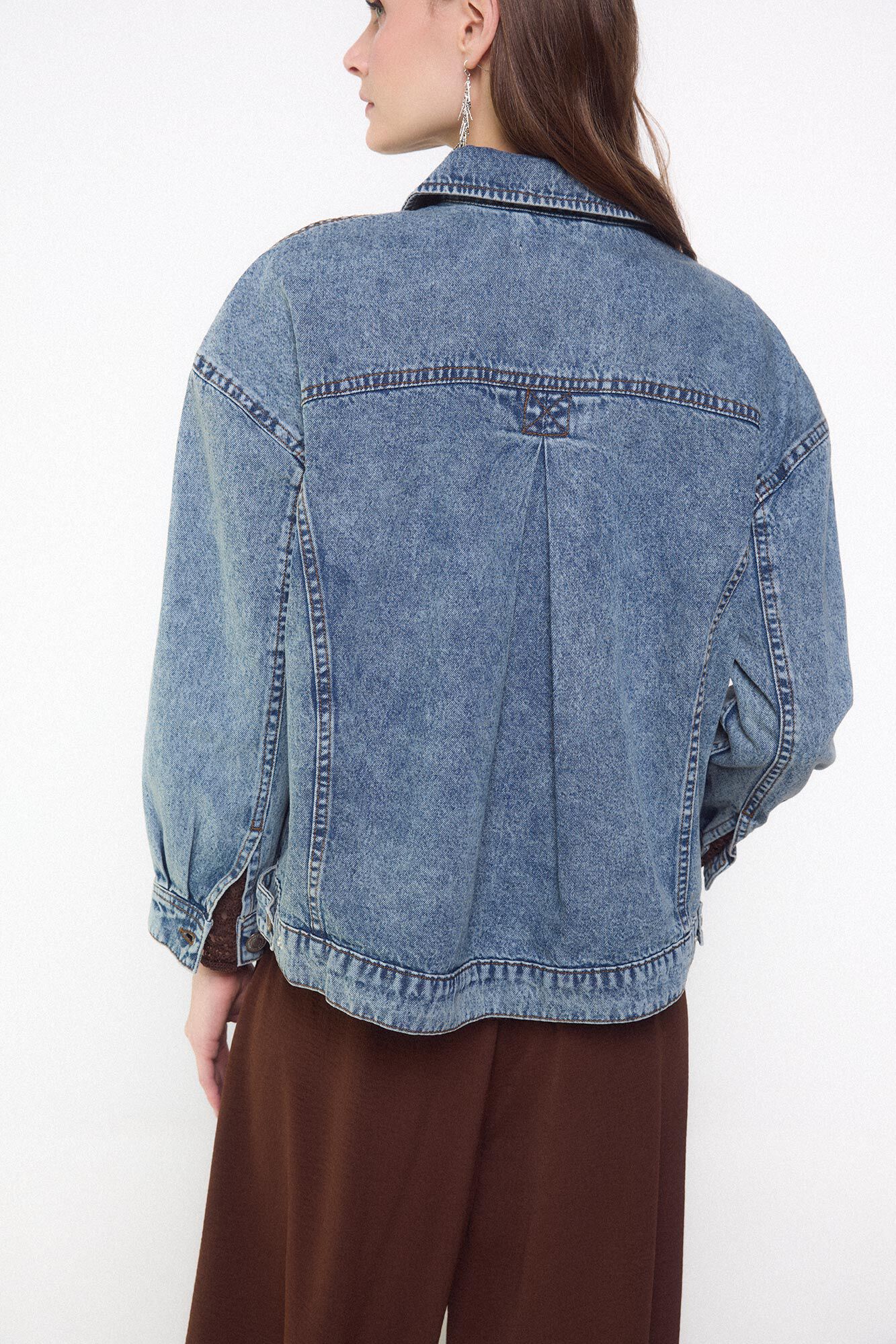 Slowlove Cazadora denim trucker Azul