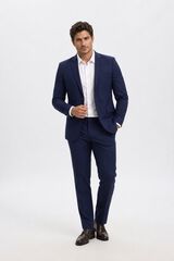 Selected Wool Slim Fit blazer Navy