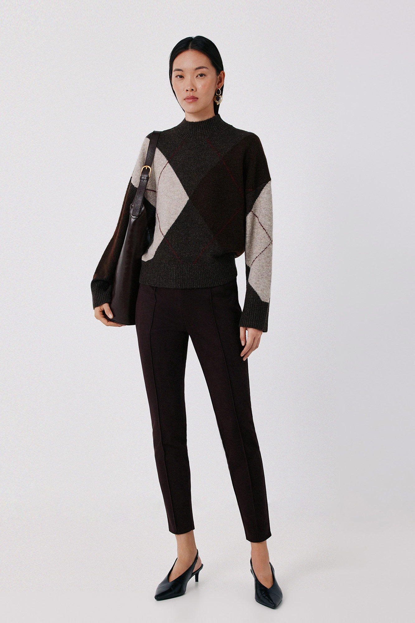 Cortefiel Camisola soft touch losangos