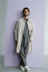Cortefiel Technical trench coat Beige