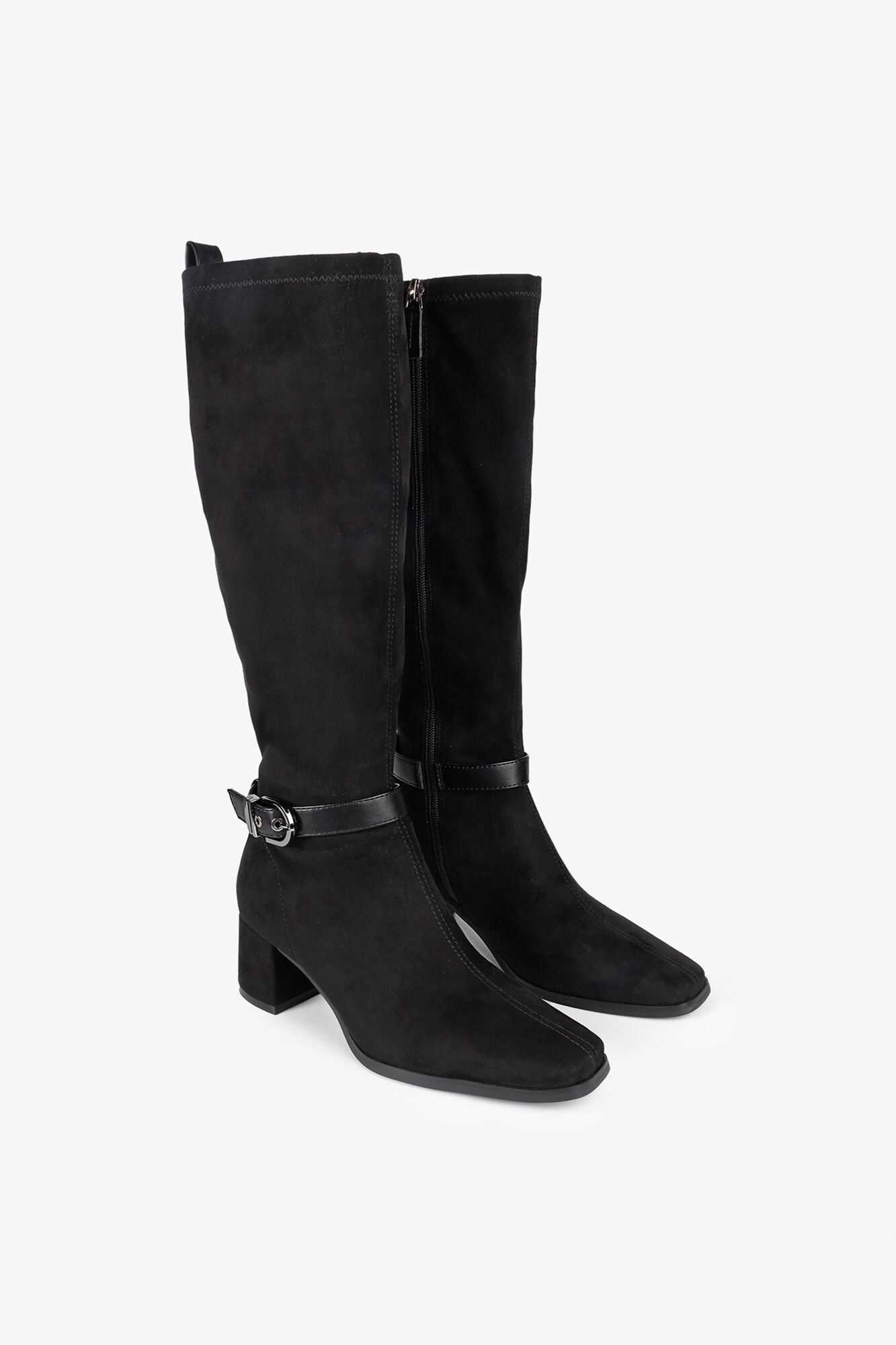 Popa Botas Flare de Camur&ccedil;a Feminina