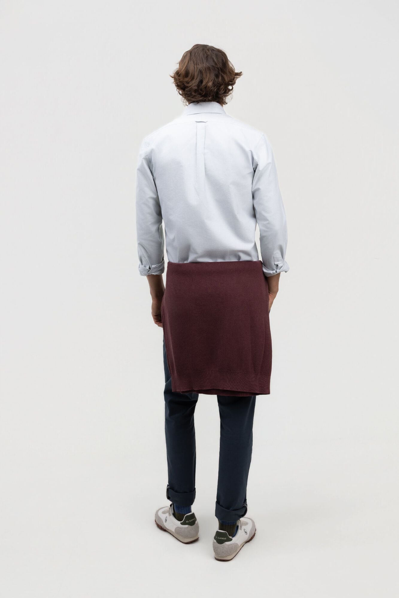 El Ganso Camisa Oxford lisa com bot&otilde;es