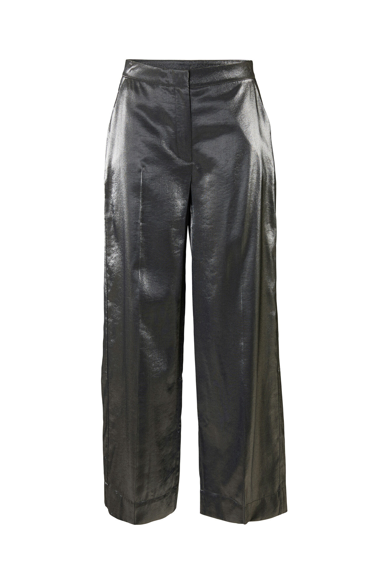 Selected Cal&ccedil;a com efeito met&aacute;lico Preto