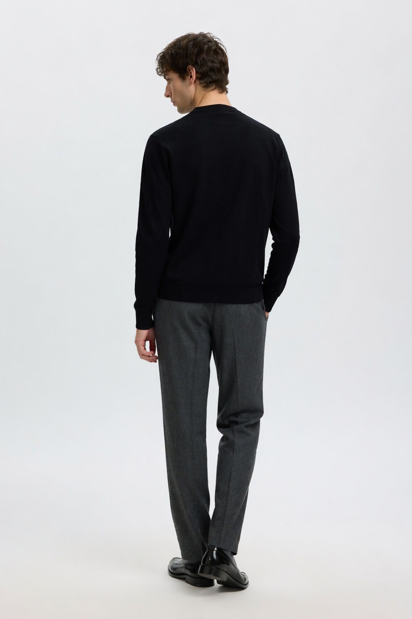 Selected Jersey ligero 100% algod&oacute;n org&aacute;nico Negro