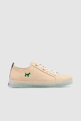 Williot Ethnic canvas trainers Beige