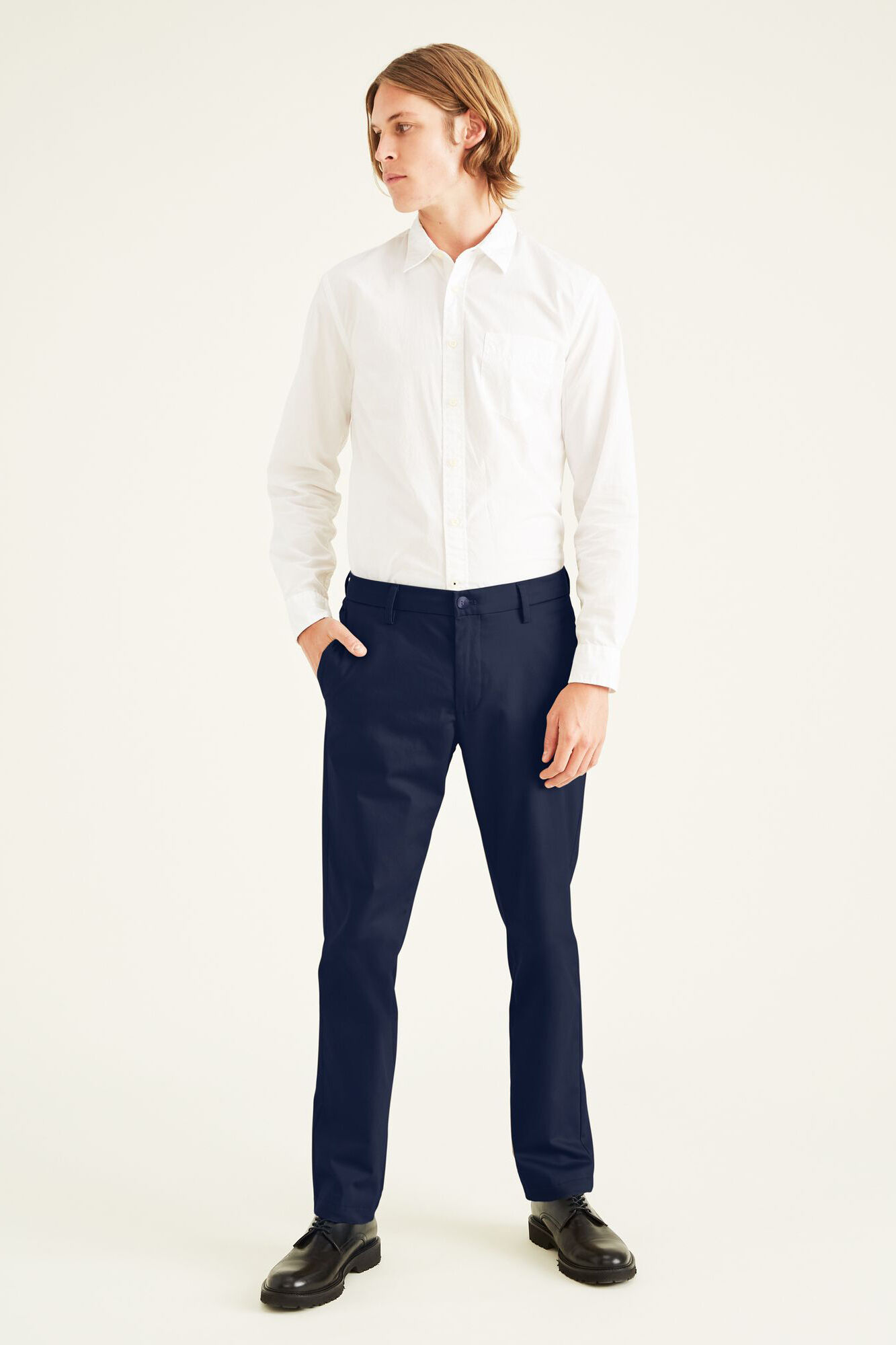 Dockers Cal&ccedil;as slim fit Azul