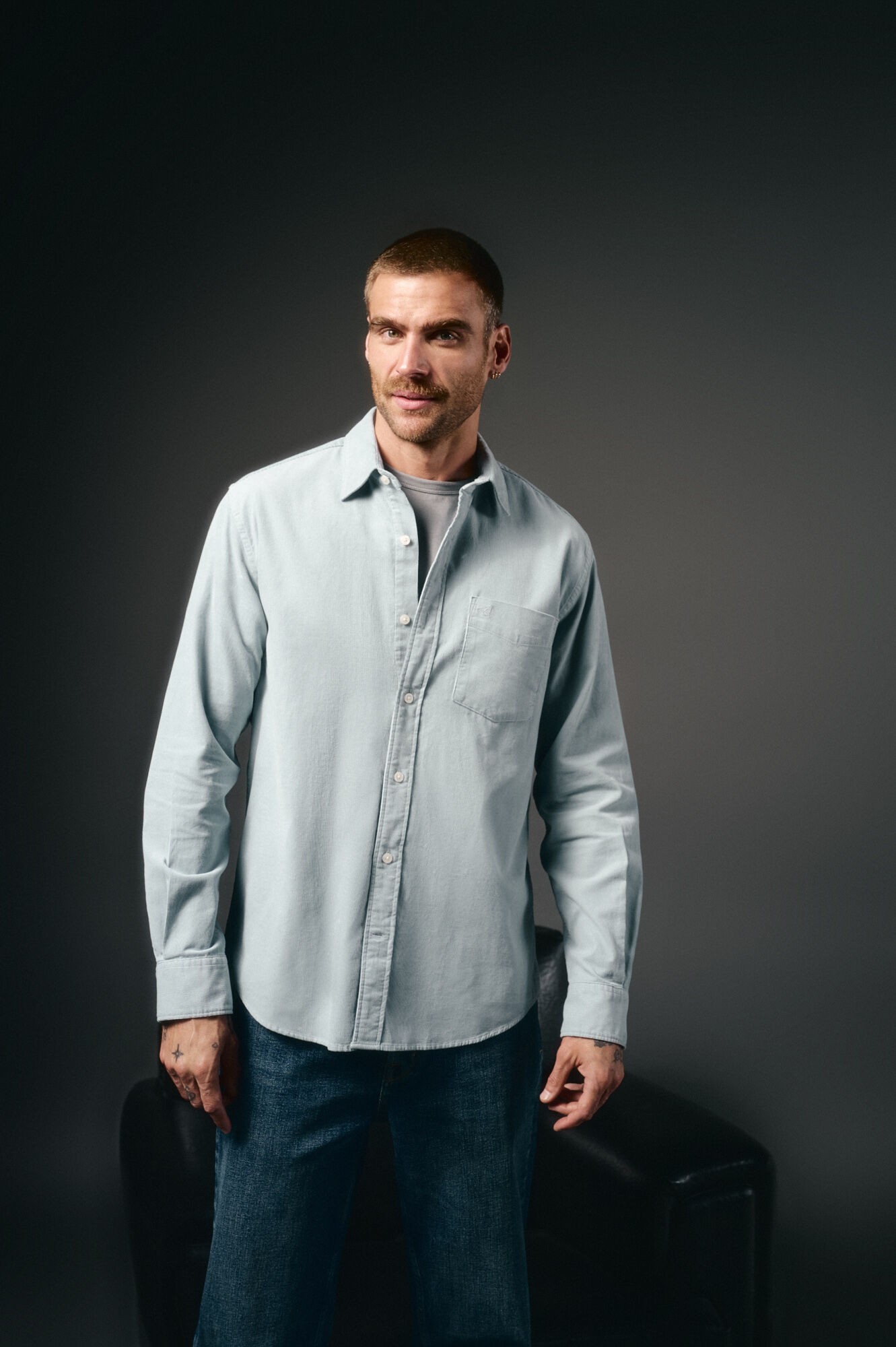 OOTO Camisa micropana lisa