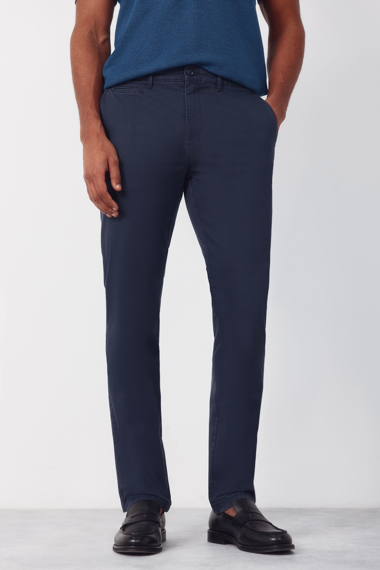 Cortefiel Slim fit chinos Navy