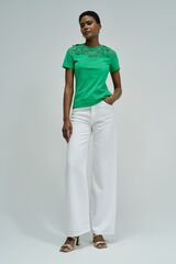 Salsa Jeans Floral print T-shirt Green