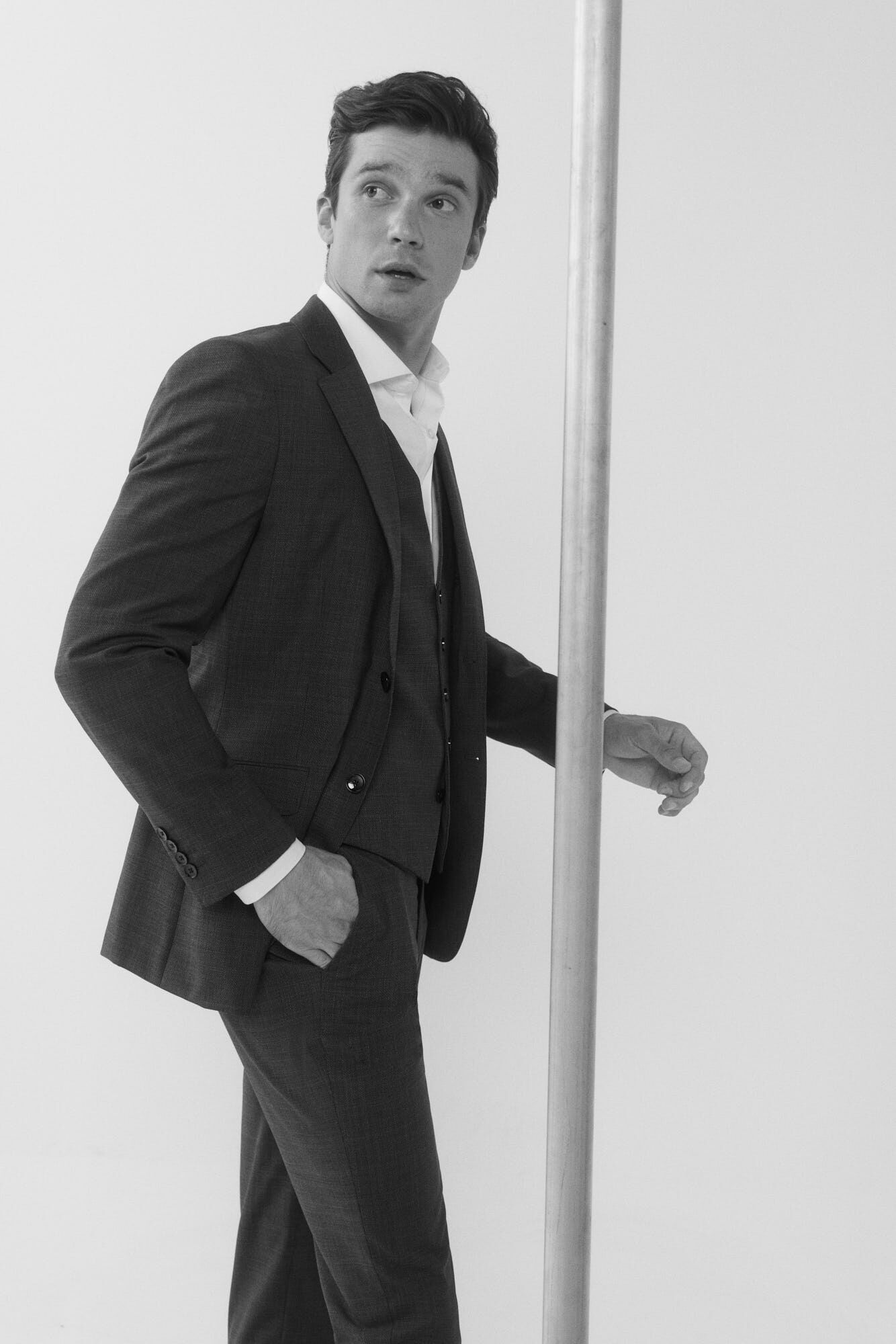 Cortefiel Series XXI checked trousers Blue