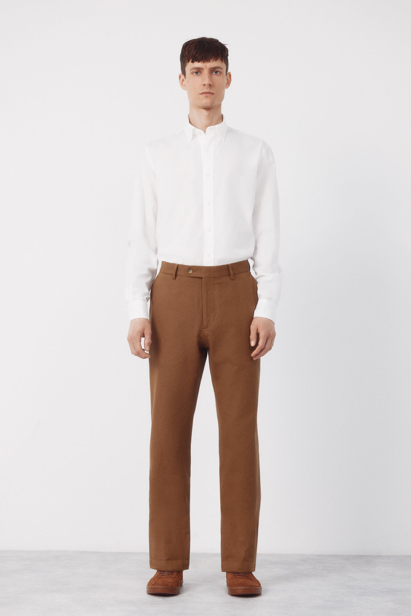 Cortefiel Matching linen blend trousers
