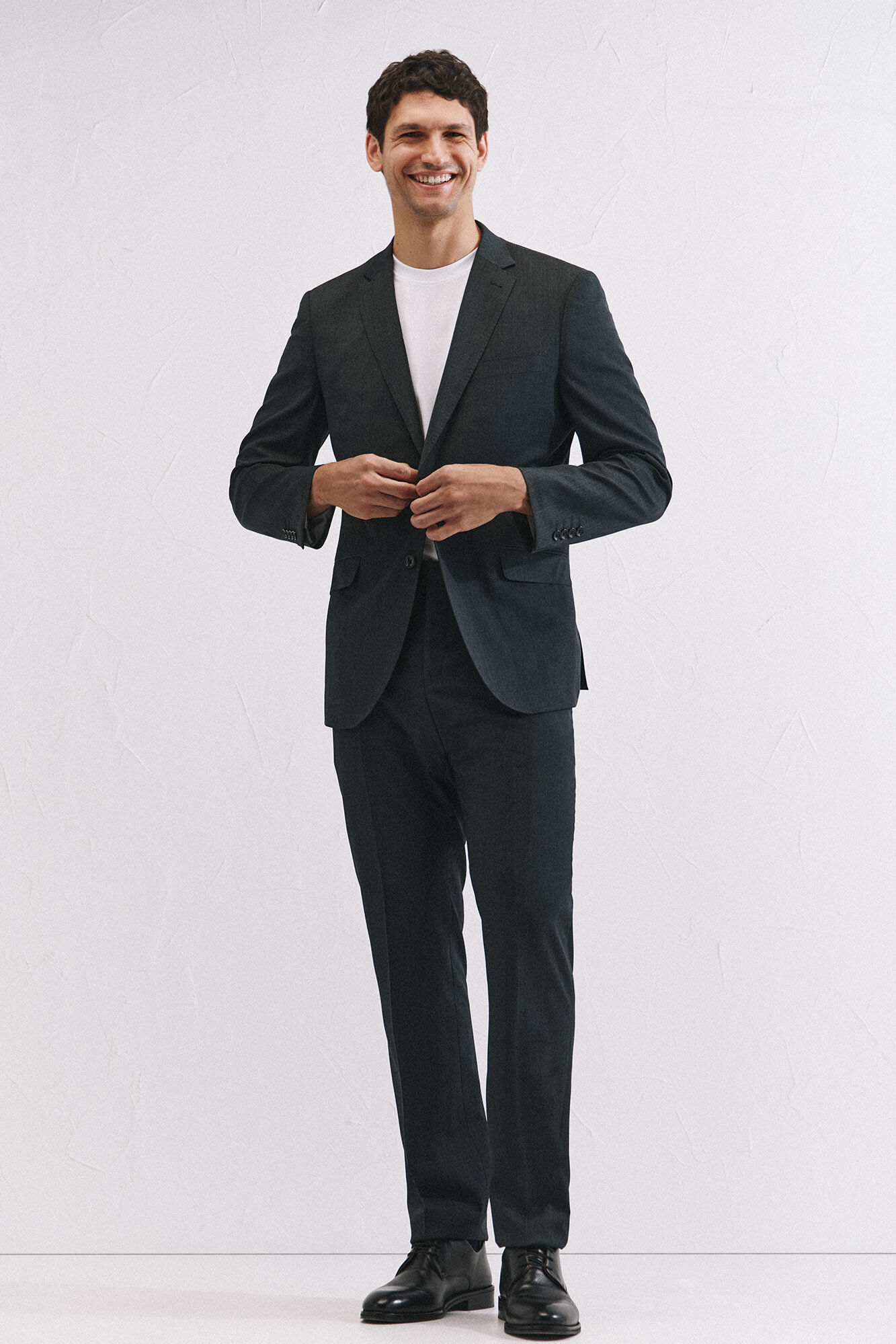 Cortefiel Blazer Coolmax liso Cinzento