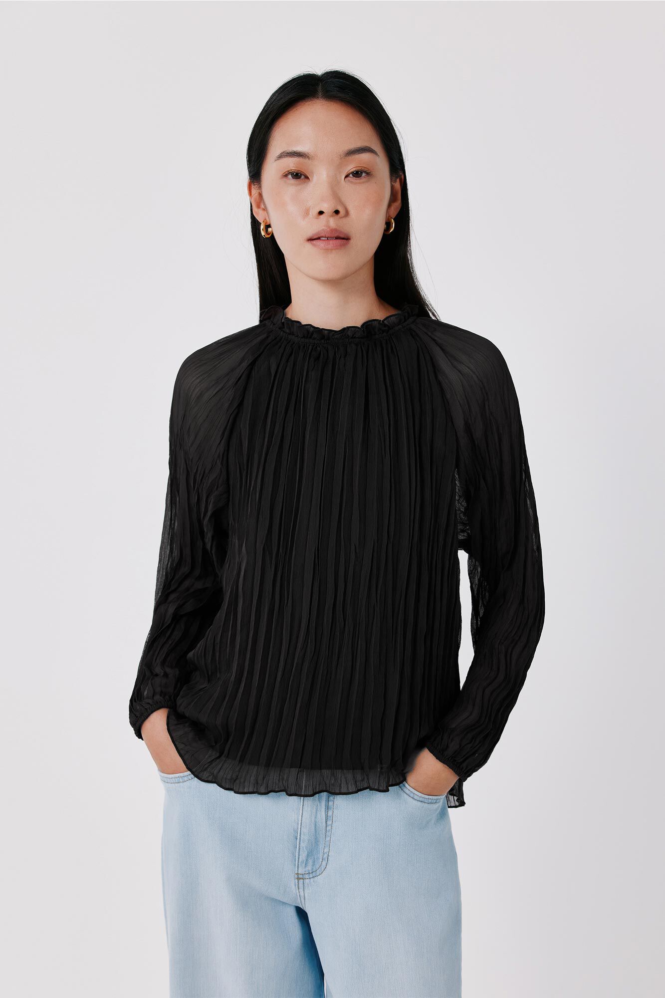 Cortefiel Blusa plisada