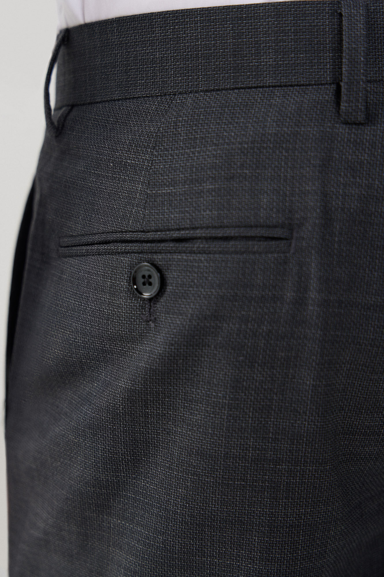 Cortefiel Grey slim fit trousers Grey