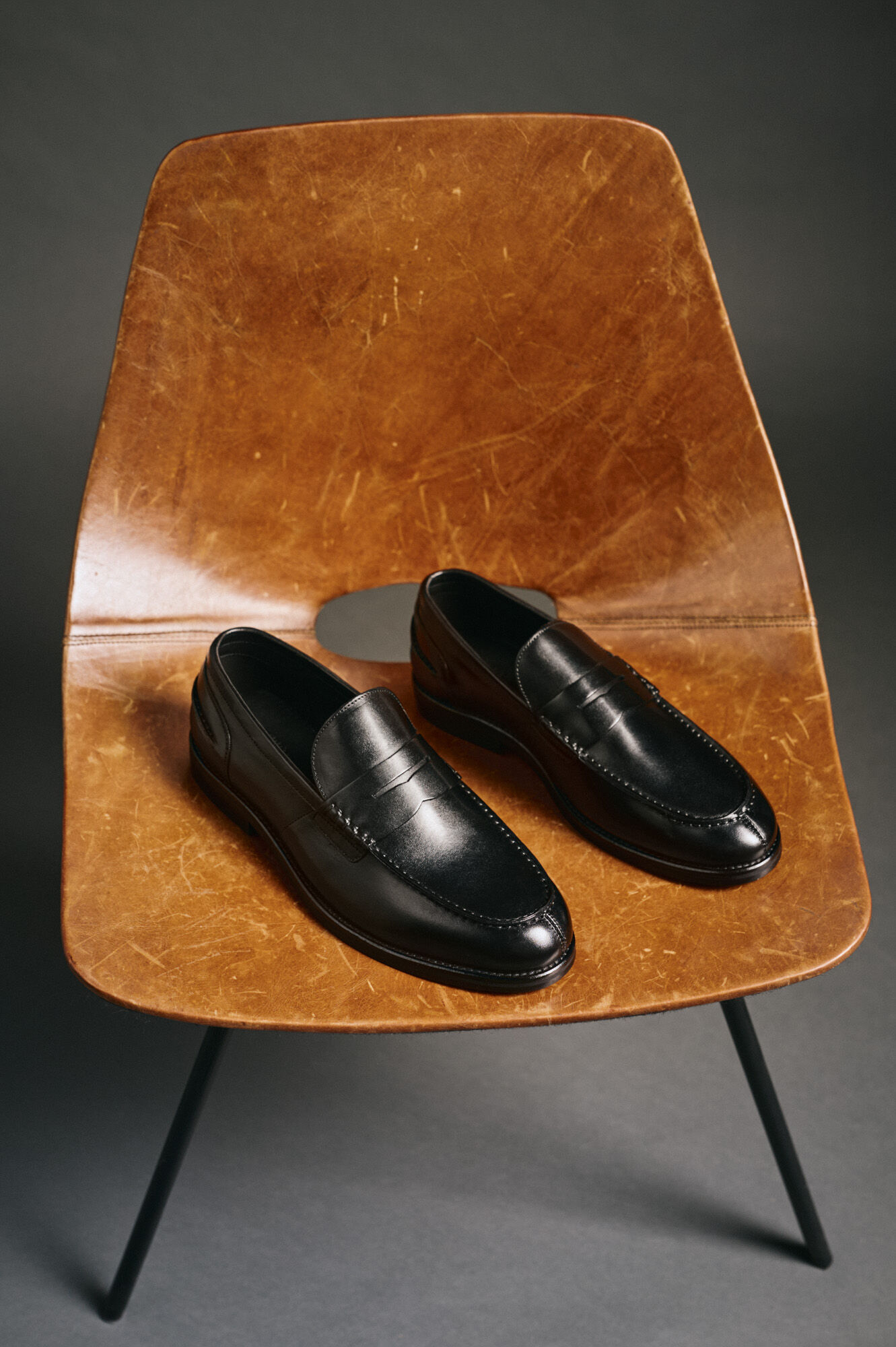 OOTO Mocassim pele Preto