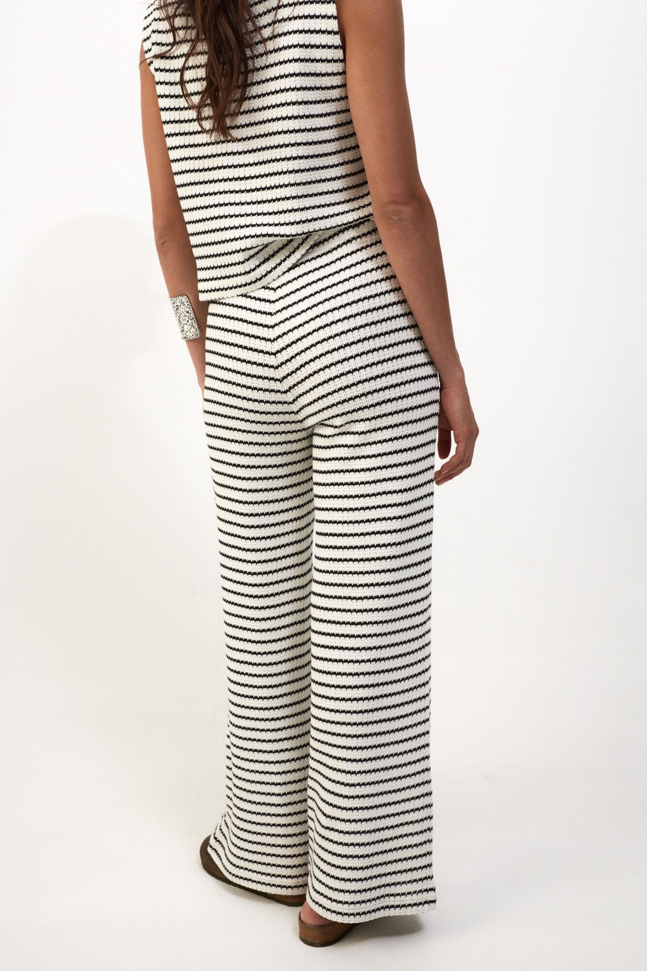 Slowlove Pantal&oacute;n de punto Estampado blanco