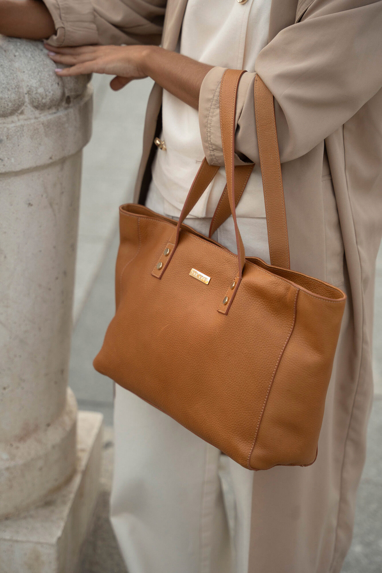 The Code Bolso Shopper Olga Camel