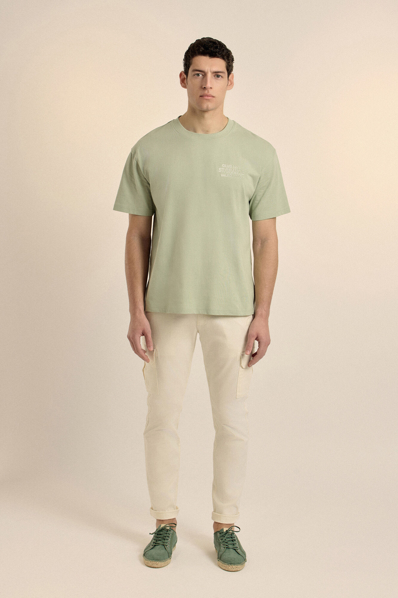 Valecuatro Oversized text t-shirt Green